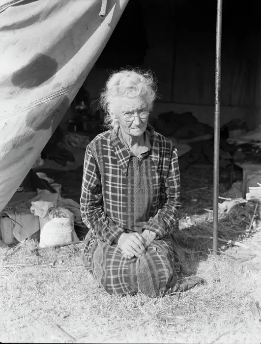 Framed Print : Grandmother of twenty-two children, from a farm in Oklahoma, 1936. Creator: Dorothea Lange Framed Print : Grandmother of twenty-two children, from a farm in Oklahoma, 1936. Creator: Dorothea Lange