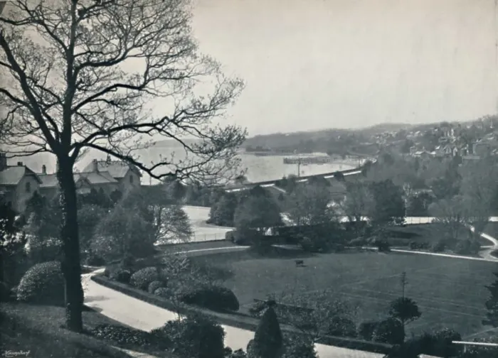 Framed Print : Grange - View from the Gardens, 1895 Framed Print : Grange - View from the Gardens, 1895