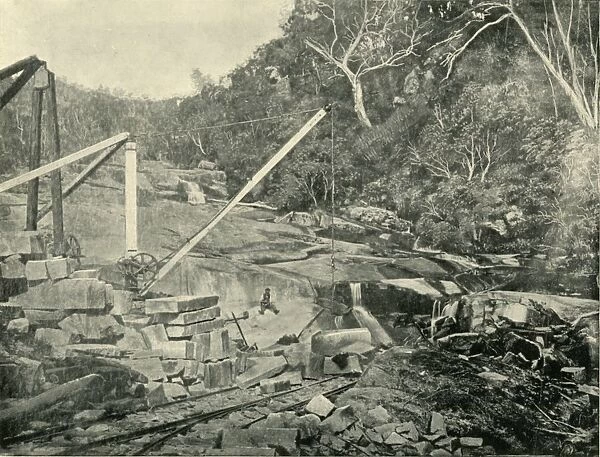 Granite Quarries, Trawool, Victoria, 1901. Creator: Unknown