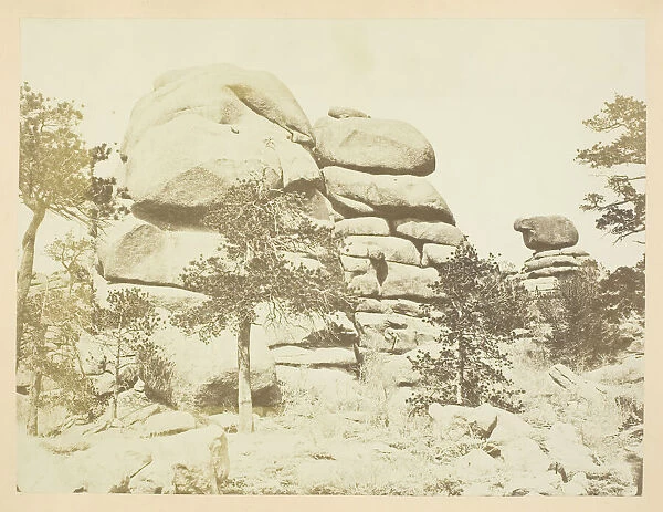 Granite Rock, Buford Station, Laramie Mountains, 1868 / 69. Creator: Andrew Joseph Russell