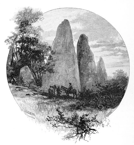 Granite rocks, Betts camp, Mount Kosciuszko, New South Wales, Australia, 1886. Artist: W Macleod