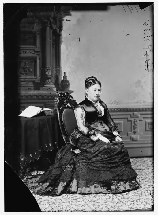 Framed Print : Grant, Mrs. U. S. between 1870 and 1880. Creator: Unknown Framed Print : Grant, Mrs. U. S. between 1870 and 1880. Creator: Unknown