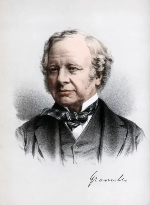 Framed Print : Granville Leveson-Gower, 2nd Earl Granville, British Liberal statesman, c1890. Artist: Cassell, Petter & Galpin Framed Print : Granville Leveson-Gower, 2nd Earl Granville, British Liberal statesman, c1890. Artist: Cassell, Petter & Galpin