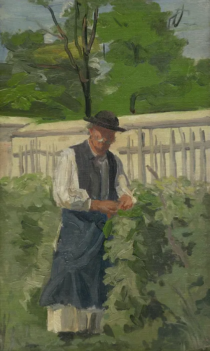 Framed Print : By the Grapevines, 1935. Creator: Jozef Hanula Framed Print : By the Grapevines, 1935. Creator: Jozef Hanula