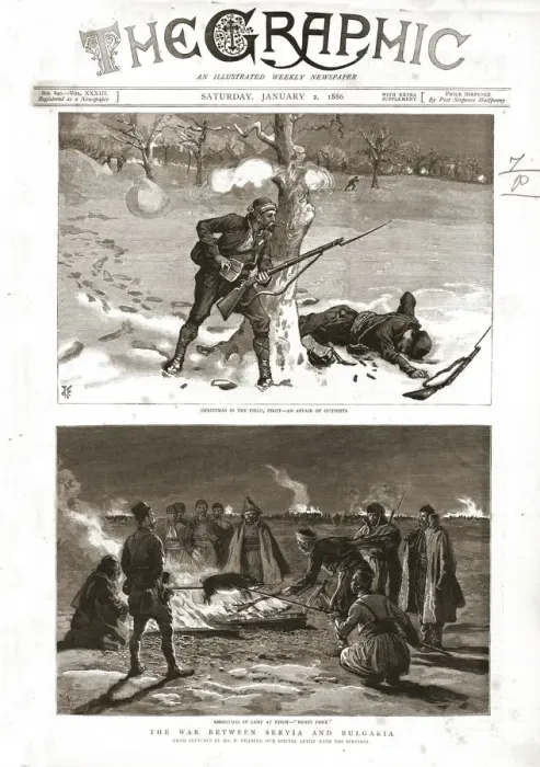 Framed Print : The Graphic, Front Cover January 2nd 1886, 1886. Creator: Unknown Framed Print : The Graphic, Front Cover January 2nd 1886, 1886. Creator: Unknown