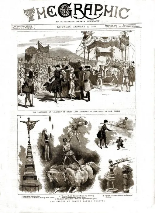Framed Print : The Graphic, Front Cover January 9th. 1886, 1886. Creator: Unknown Framed Print : The Graphic, Front Cover January 9th. 1886, 1886. Creator: Unknown