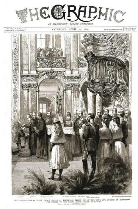 Framed Print : The Graphic, Front Cover Saturday April 12, 1890, 1890. Creator: Unknown Framed Print : The Graphic, Front Cover Saturday April 12, 1890, 1890. Creator: Unknown