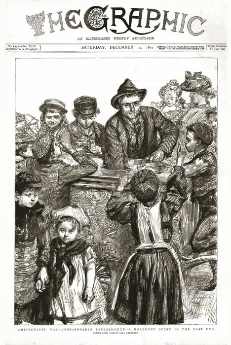 Framed Print : The Graphic, Front Cover Saturday, December 12, 1891, 1891. Creator: Paul Charles Renouard Framed Print : The Graphic, Front Cover Saturday, December 12, 1891, 1891. Creator: Paul Charles Renouard