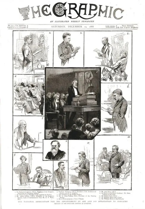 Framed Print : The Graphic, Front Cover Saturday December 15. 1888, 1888. Creator: Unknown Framed Print : The Graphic, Front Cover Saturday December 15. 1888, 1888. Creator: Unknown