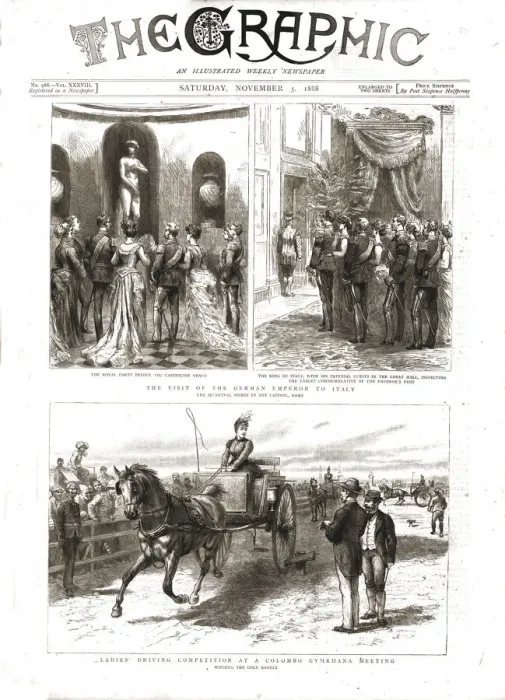 Framed Print : The Graphic, Front Cover Saturday November 3. 1888, 1888. Creator: Unknown Framed Print : The Graphic, Front Cover Saturday November 3. 1888, 1888. Creator: Unknown