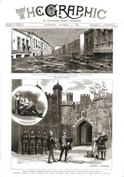 Framed Print : The Graphic, Front Cover Saturday October 13. 1888, 1888. Creator: Unknown Framed Print : The Graphic, Front Cover Saturday October 13. 1888, 1888. Creator: Unknown