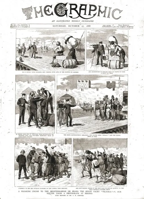 Framed Print : The Graphic, Front Cover Saturday October 27. 1888, 1888. Creator: Unknown Framed Print : The Graphic, Front Cover Saturday October 27. 1888, 1888. Creator: Unknown