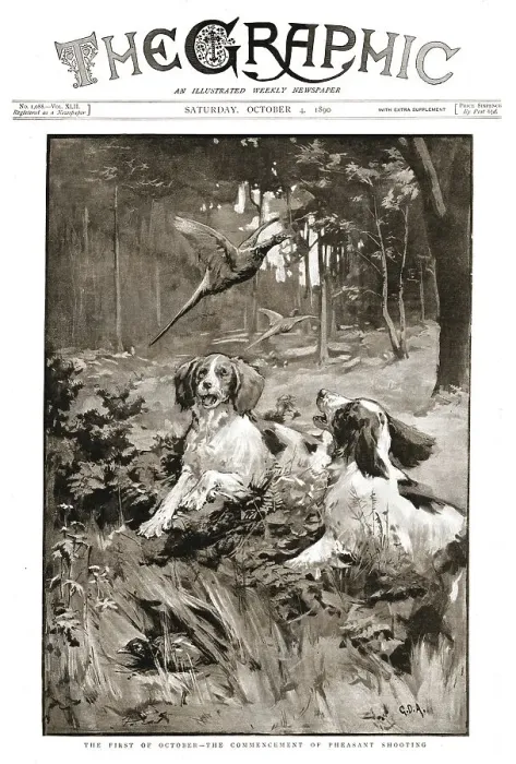 Framed Print : The Graphic, Front Cover Saturday, October 4, 1890, 1890. Creator: Unknown Framed Print : The Graphic, Front Cover Saturday, October 4, 1890, 1890. Creator: Unknown