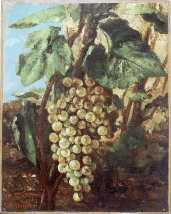 Framed Print : Grappe de raisins, 1871. Creator: Gustave Courbet Framed Print : Grappe de raisins, 1871. Creator: Gustave Courbet