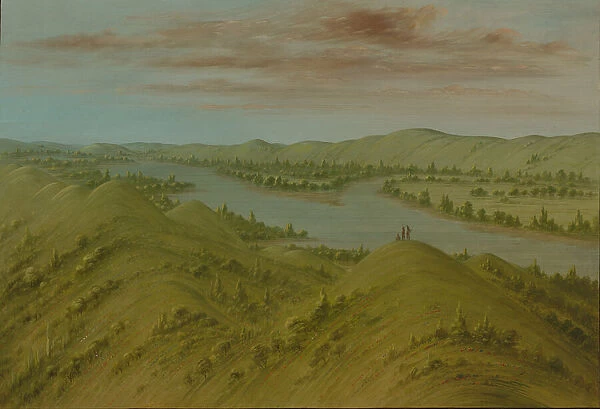 Grassy Bluffs, Upper Missouri, 1861 / 1869. Creator: George Catlin