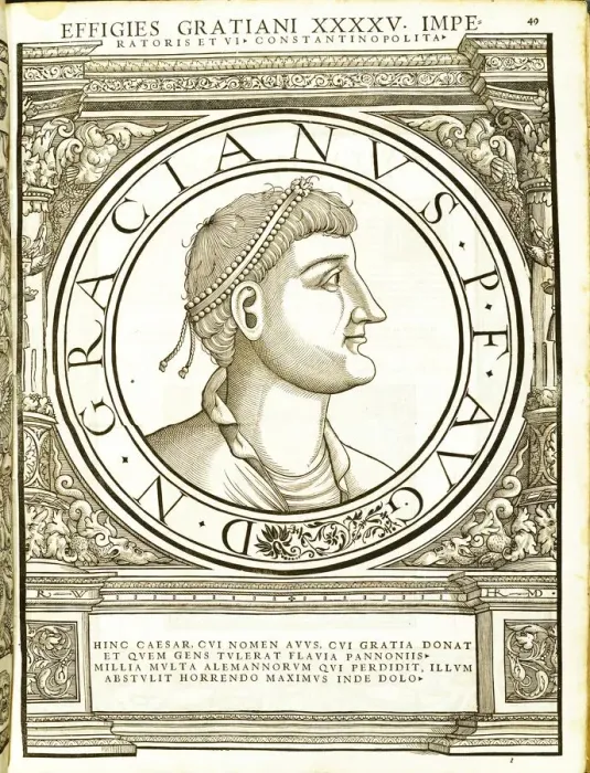 Framed Print : Gratianus (359 - 383 AD), 1559 Framed Print : Gratianus (359 - 383 AD), 1559