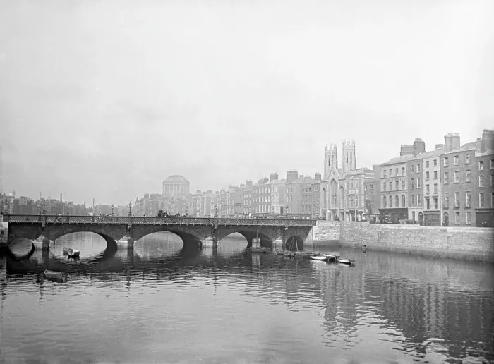 Framed Print : Grattan bridge on the River Liffey and the Ormond Quay Presbyterian Church, Dublin, Ireland, c1898 Framed Print : Grattan bridge on the River Liffey and the Ormond Quay Presbyterian Church, Dublin, Ireland, c1898