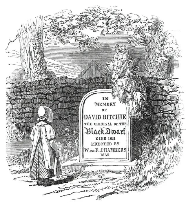 Framed Print : Grave of the Black Dwarf, 1845. Creator: Unknown Framed Print : Grave of the Black Dwarf, 1845. Creator: Unknown
