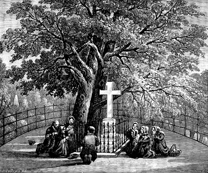 Framed Print : Grave of Father Mathew in the cemetery at Cork, 1890. Creator: Unknown Framed Print : Grave of Father Mathew in the cemetery at Cork, 1890. Creator: Unknown