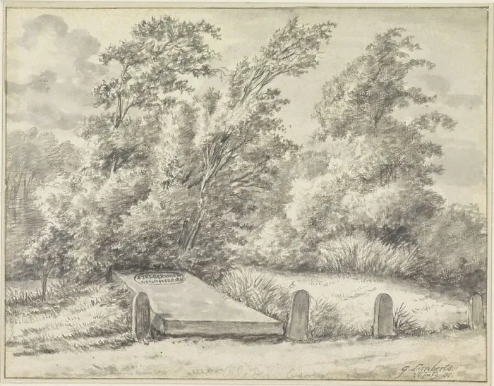 Framed Print : Grave of Johannes Jelgerhuis Rienksz. 1841. Creator: Gerrit Lamberts Framed Print : Grave of Johannes Jelgerhuis Rienksz. 1841. Creator: Gerrit Lamberts