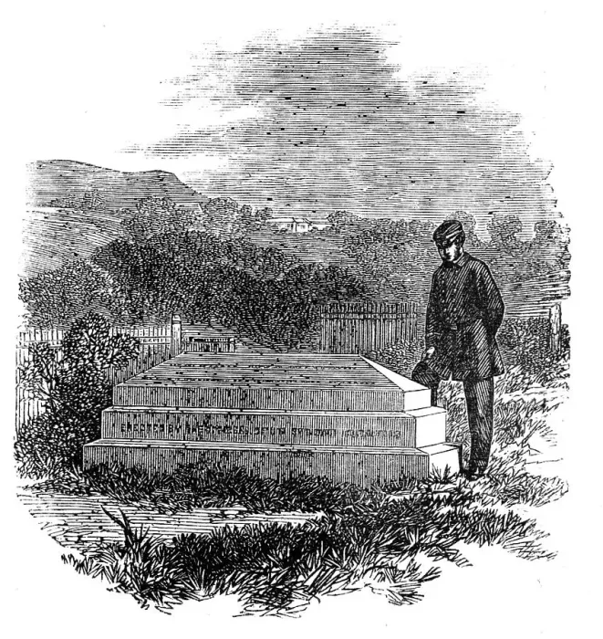 Framed Print : The grave of the late Commodore Burnett, lost in H.M.S. Orpheus, at Manukau, New Zealand, 1864. Creator: Unknown Framed Print : The grave of the late Commodore Burnett, lost in H.M.S. Orpheus, at Manukau, New Zealand, 1864. Creator: Unknown
