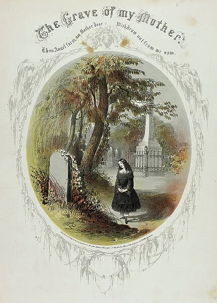 The Grave of My Mother, 1853. Creator: Napoleon Sarony