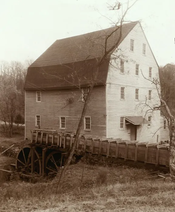 Framed Print : Graves Mill and Cabin, Tommy Hawk, Campbell County, Virginia, 1935. Creator: Frances Benjamin Johnston