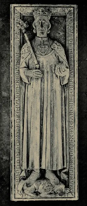 Framed Print : Gravestone of King Rudolf of Habsburg (1218-1291) in Speyer Cathedral. Creator: Anonymous Framed Print : Gravestone of King Rudolf of Habsburg (1218-1291) in Speyer Cathedral. Creator: Anonymous
