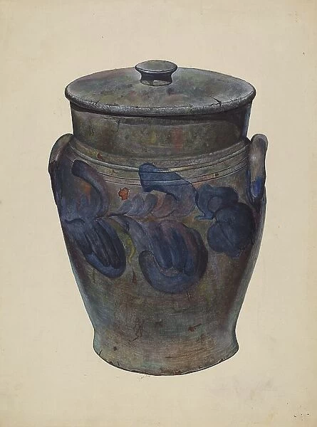 Gray Stone Jar, c. 1940. Creator: John Price
