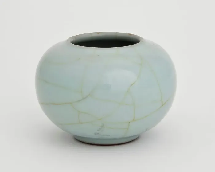 Framed Print : Grayish-blue water pot, 1736-1795. Creator: Unknown