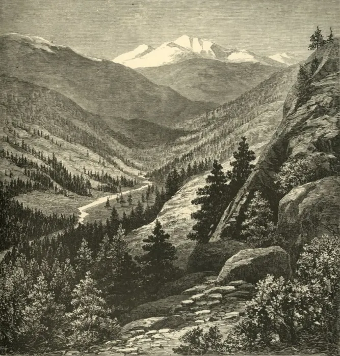 Framed Print : Grays Peak, 1874. Creator: Thomas Moran Framed Print : Grays Peak, 1874. Creator: Thomas Moran