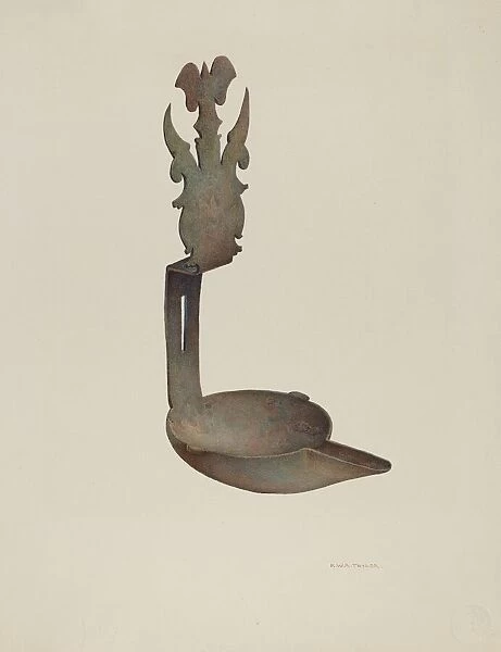 Grease Lamp, 1935  /  1942. Creator: Robert W. R. Taylor