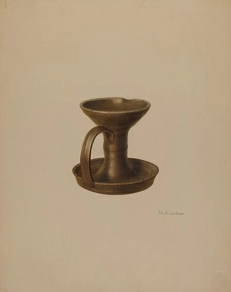 Grease Lamp, c. 1938. Creator: Nicholas Amantea