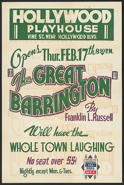 The Great Barrington, Los Angeles, 1938. Creator: Unknown