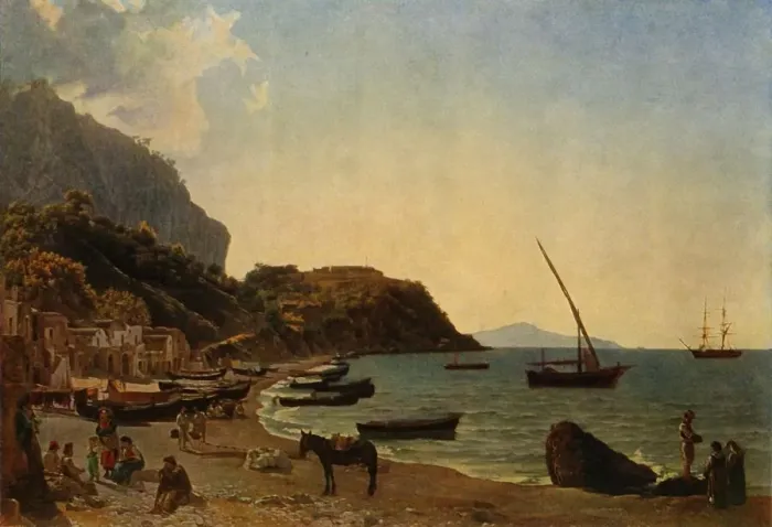 Framed Print : The Great Bay of Sorrento, 1827-1828, (1965). Creator: Sil vestr Shchedrin Framed Print : The Great Bay of Sorrento, 1827-1828, (1965). Creator: Sil vestr Shchedrin