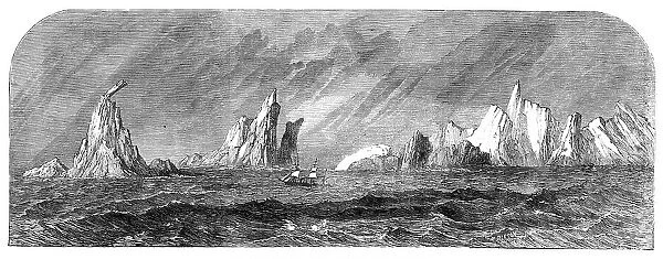 The Great Britain among icebergs near Cape Horn, 1864. Creator: Unknown