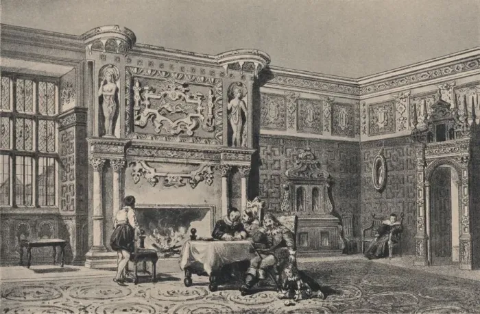 Framed Print : The Great Chamber, Montacute, Somerset, 1915 Framed Print : The Great Chamber, Montacute, Somerset, 1915