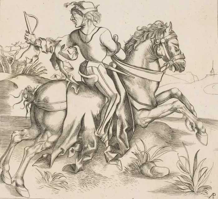 Framed Print : The Great Courier (copy), 19th century. Creator: Alois Petrak Framed Print : The Great Courier (copy), 19th century. Creator: Alois Petrak