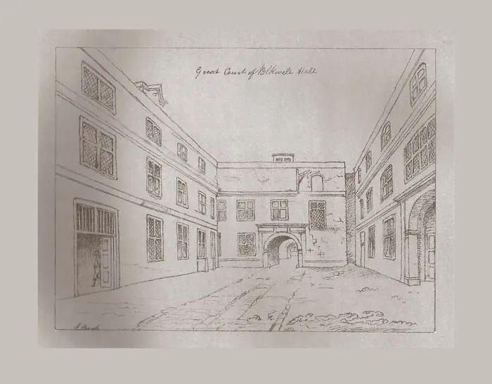 Framed Print : Great Court of Blackwell Hall, 1886 Framed Print : Great Court of Blackwell Hall, 1886