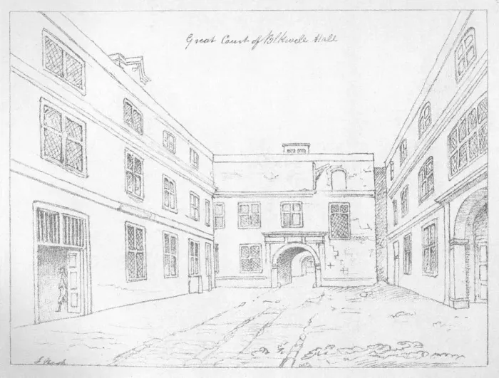 Framed Print : Great Court of Blackwell Hall, City of London, 1886. Artist: William Griggs Framed Print : Great Court of Blackwell Hall, City of London, 1886. Artist: William Griggs