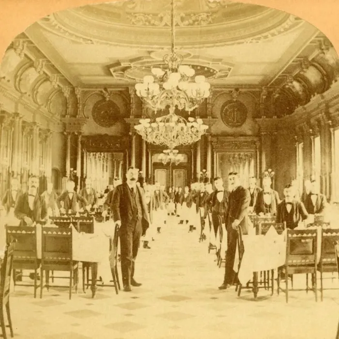 Framed Print : The Great Dining Hall, Windsor Hotel, said to be the finest in the World, Montreal, Canada, 1894 Framed Print : The Great Dining Hall, Windsor Hotel, said to be the finest in the World, Montreal, Canada, 1894
