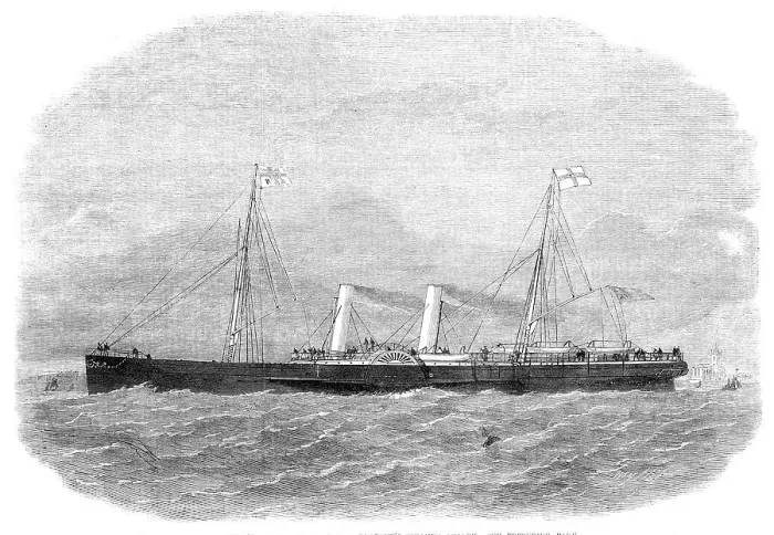 Framed Print : The Great Eastern Railway Company's steamer Avalon, 1864. Creator: Smyth Framed Print : The Great Eastern Railway Company's steamer Avalon, 1864. Creator: Smyth