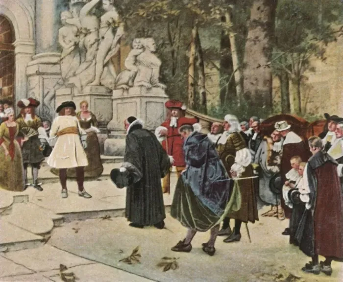 Framed Print : The Great Elector receives imigrants, (1936). Creator: Unknown Framed Print : The Great Elector receives imigrants, (1936). Creator: Unknown