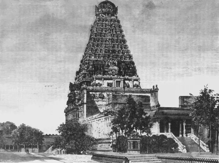 Framed Print : Great Entrance to the Pagoda of Tanjore, c1891. Creator: James Grant
