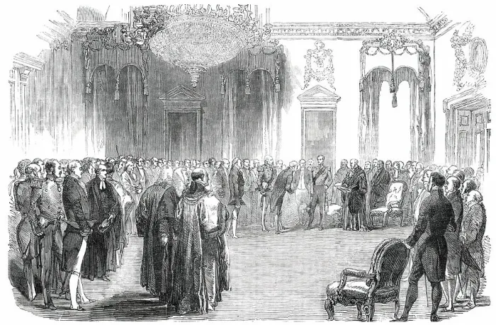 Framed Print : The Great Exhibition of 1851- Levee at the Mansion-House, on Thursday, 1850. Creator: Unknown Framed Print : The Great Exhibition of 1851- Levee at the Mansion-House, on Thursday, 1850. Creator: Unknown