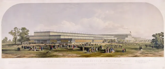Framed Print : Great Exhibition, Hyde Park, London, 1851. Artist: George Hawkins Framed Print : Great Exhibition, Hyde Park, London, 1851. Artist: George Hawkins