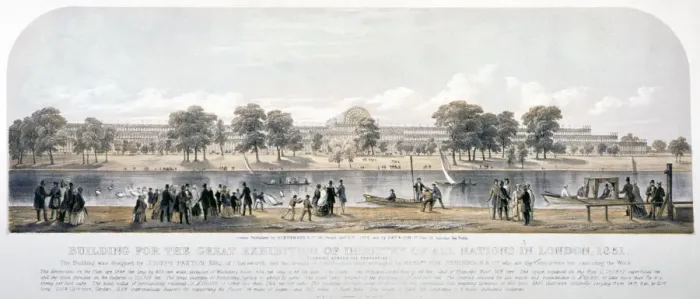 Framed Print : Great Exhibition, Hyde Park, London, 1851. Artist: Day & Son Framed Print : Great Exhibition, Hyde Park, London, 1851. Artist: Day & Son