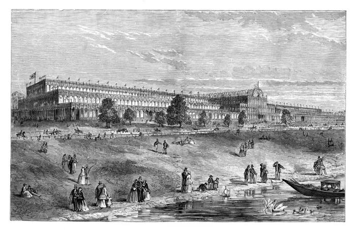 Framed Print : The Great Exhibition, Hyde Park, London, c1851, (1888. ) Framed Print : The Great Exhibition, Hyde Park, London, c1851, (1888. )