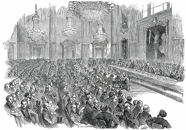 The Great Exhibition of Industry, 1851 - Meeting at the Mansion-House, 1850. Creator: Unknown