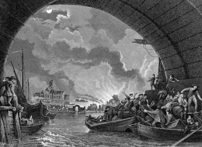 Framed Print : Great Fire of London, 1666 (19th century) Framed Print : Great Fire of London, 1666 (19th century)